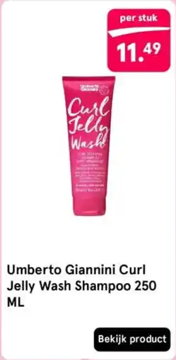 Etos Umberto Giannini Curl Jelly Wash Shampoo aanbieding