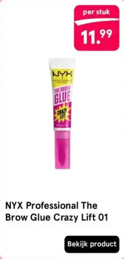 Etos NYX Professional The Brow Glue Crazy Lift 01 aanbieding