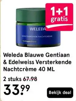 Weleda Blauwe Gentiaan & Edelweiss Versterkende Nachtcrème 40 ML