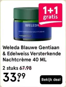 Etos Weleda Blauwe Gentiaan & Edelweiss Versterkende Nachtcrème aanbieding