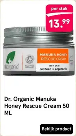 Etos Dr. Organic Manuka Honey Rescue Cream aanbieding