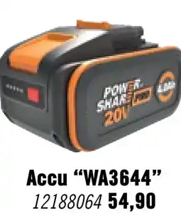 Hornbach WORX Accu WA3644 Powershare pro (20V/4,0Ah) aanbieding