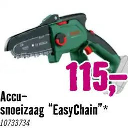 Hornbach BOSCH Accu snoeizaag EasyChain 18V-15-7 excl. accu en lader **gratis accu** aanbieding