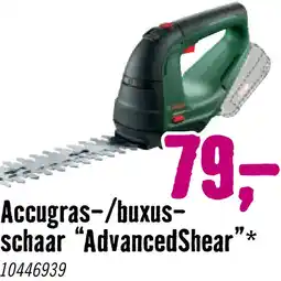 Hornbach BOSCH Accu gras- en buxusschaar AdvancedShear 18 V Li excl. accu en lader **gratis accu** aanbieding