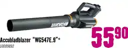 Hornbach WORX Accu Bladblazer WG547E.9 excl. 20 V accu en lader **gratis accu** aanbieding