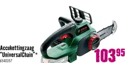 Hornbach BOSCH Accu kettingzaag UniversalChain 18 V Li excl. accu en lader **gratis accu** aanbieding