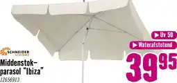 Hornbach SCHNEIDER Parasol Ibiza naturel 180x120 cm aanbieding