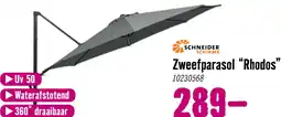 Hornbach SCHNEIDER Zweefparasol Rhodos Junior antraciet Ø 300 cm aanbieding
