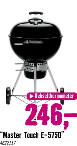 Hornbach WEBER® Houtskoolbarbecue Master-Touch GBS E-5750 zwart Ø 57 cm aanbieding