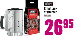 Hornbach WEBER® Rapidfire Brikettenstarterset incl. briketten aanbieding