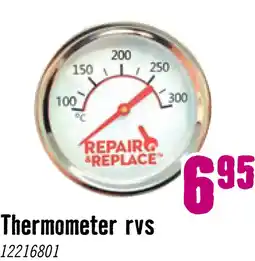 Hornbach Repair&Replace Thermometer universeel RVS aanbieding
