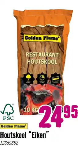 Hornbach GOLDEN FLAME Houtskool eiken 10 kg aanbieding