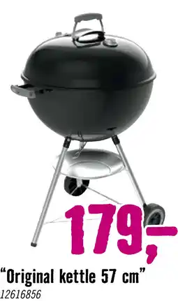 Hornbach WEBER Houtskool barbecue Original Kettle zwart Ø 57 cm aanbieding