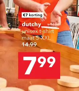 Scapino Dutchy heren voetbal T-shirt oranje blauw aanbieding