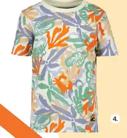 Scapino Unsigned jongens T-shirt met bladerenprint aanbieding