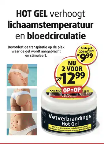 Lucovitaal Vetverbrandings Hot Gel aanbieding