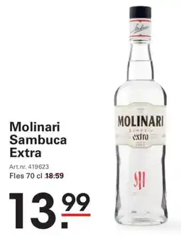 Sligro Molinari Sambuca Extra aanbieding