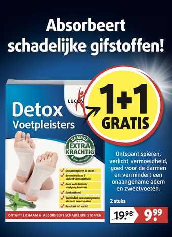 Lucovitaal Detox Voetpleisters aanbieding