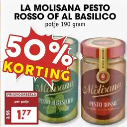 De Boerenschuur La molisana pesto rosso of al basilico aanbieding