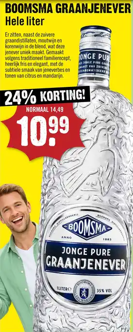 Dirck 3 Boomsma Jonge Jenever 100 cl aanbieding