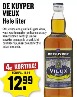 Dirck 3 De Kuyper Vieux 100 cl aanbieding
