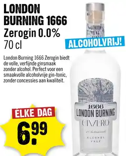Dirck 3 London Burning 1666 Zerogin 0.0% 70 cl aanbieding