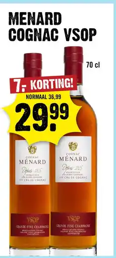 Dirck 3 Menard V.S.O.P. Cognac 70 cl aanbieding