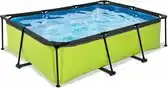 Bol.com EXIT Lime zwembad 220x150x65cm met filterpomp - groen aanbieding