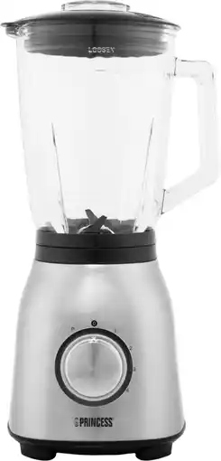 Bol.com Princess 212091 Blender RVS 1000 – 4 Snelheidheden – Krachtig 1000W - 1,5 L - Glaskan aanbieding