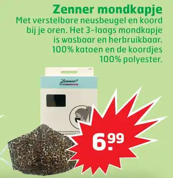 Trekpleister Zenner mondkapje aanbieding