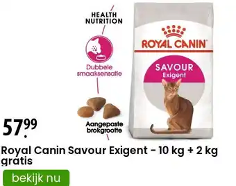 Zooplus Royal Canin Savour Exigent - 10 kg + 2 kg gratis aanbieding