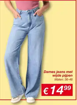 Kik Dames Jeans met Wijde Pijpen aanbieding