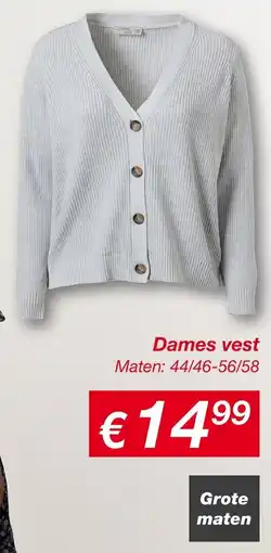 Kik Dames Vest Grote Maten aanbieding
