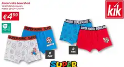 Kik Kinder Retro Boxershort aanbieding