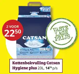 Tuinland Kattenbakvulling Catsan Hygiene plus aanbieding