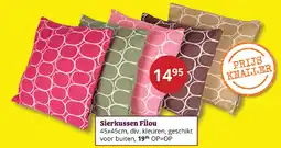 Tuinland Sierkussen Filou aanbieding