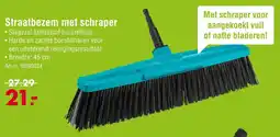 Enorm Straatbezem met Schraper aanbieding