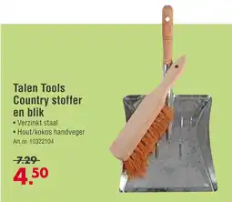 Enorm Talen Tools Country stoffer en blik aanbieding