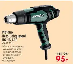 Enorm Metabo Heteluchtpistool HG 16-500 aanbieding