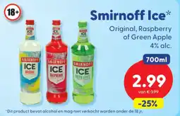 Die Grenze Smirnoff Ice* aanbieding
