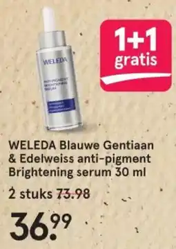 Etos Weleda Blauwe Gentiaan & Edelweiss anti-pigment Brightening serum aanbieding