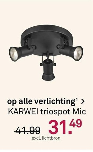 Karwei KARWEI triospot Mic aanbieding