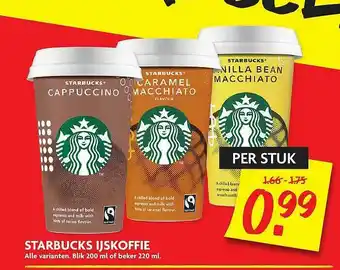Dekamarkt Starbucks Ijskofffie aanbieding