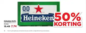 PLUS Heineken 0.0% 50% Korting aanbieding