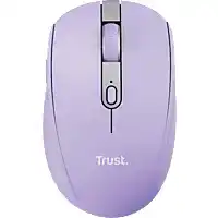 Bol.com Trust Ozaa Compact - Oplaadbare draadloze muis - USB & Bluetooth - Stil - Paars aanbieding