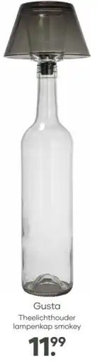 Mitra Gusta Theelichthouder lampenkap smokey aanbieding