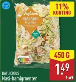 ALDI Daylicious Nasi Bami Groenten aanbieding