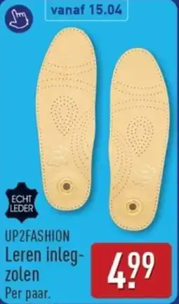 ALDI Up2Fashion Leren Inlegzolen aanbieding