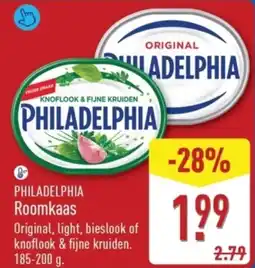 ALDI Philadelphia Roomkaas aanbieding