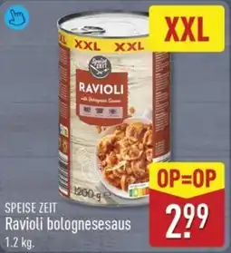 ALDI Speise Zeit Ravioli Bolognesesaus aanbieding